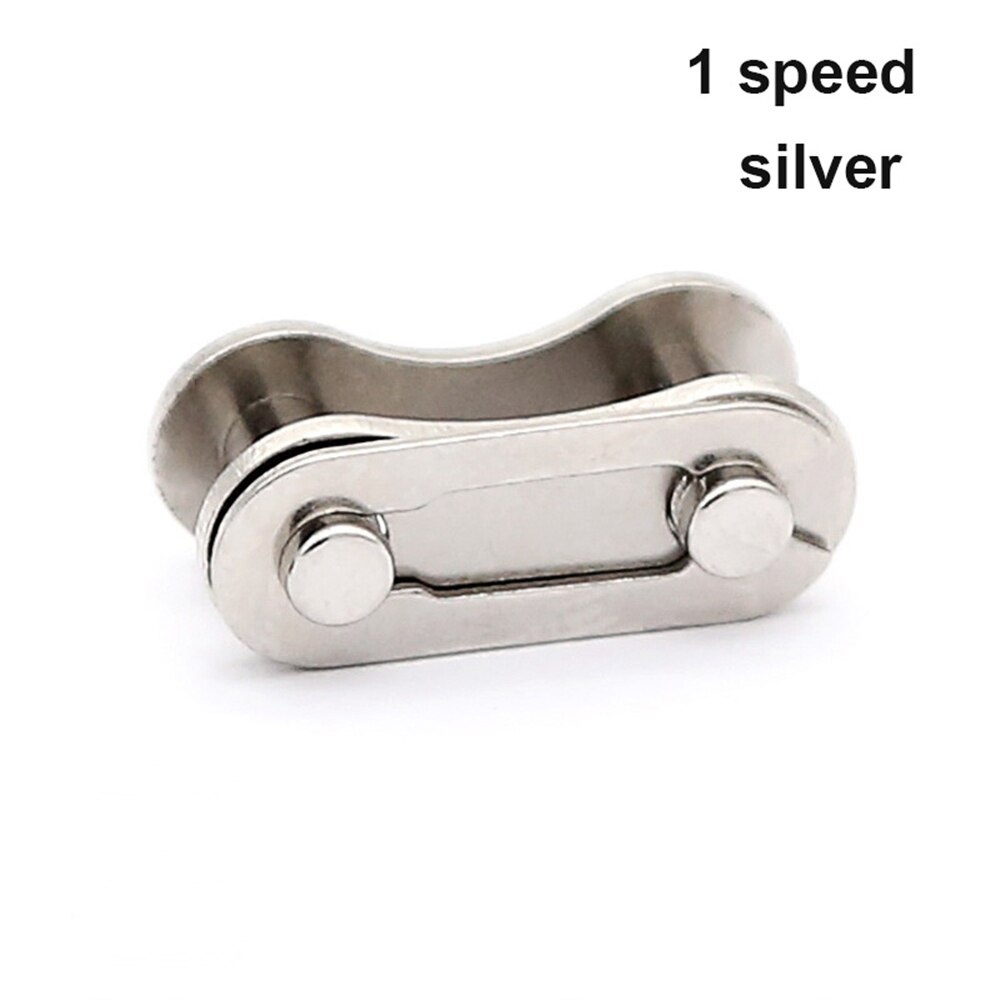 1 Pair Bicycle Speed Connector Chain Lock Set Quick Master Link Bike Joint MTB Magic Buttons Speed Bike Chain Joint Accessories: silver 1 speed