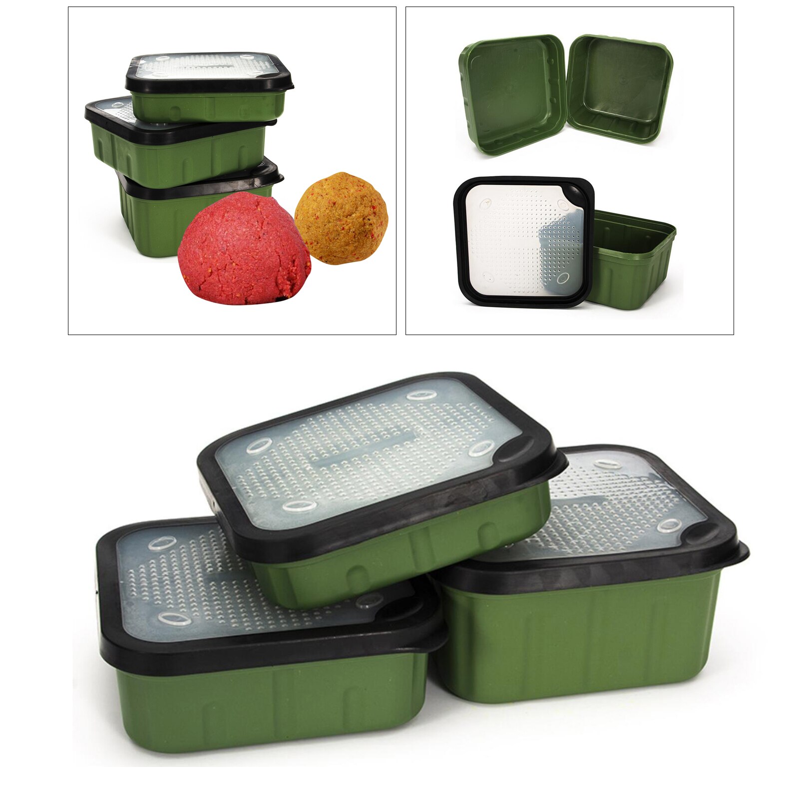 Maggot Boxes for Fishing Lure Storage Organizer Carp Fishing Bait Case Bait Boxes Carp Shatterproof Lure Storage Organizer