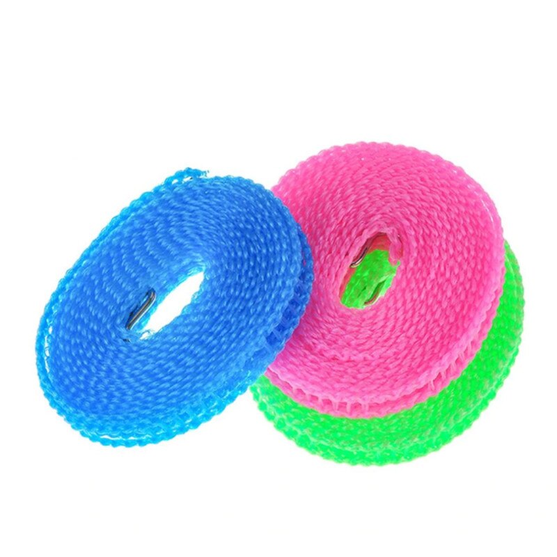 Cuerda para colgar ropa, 3 tipos de almacenamiento para el hogar, 3 M, 5M, secadora de ropa, Tendedero antideslizante, Tendedero de línea de lavado, Retractil