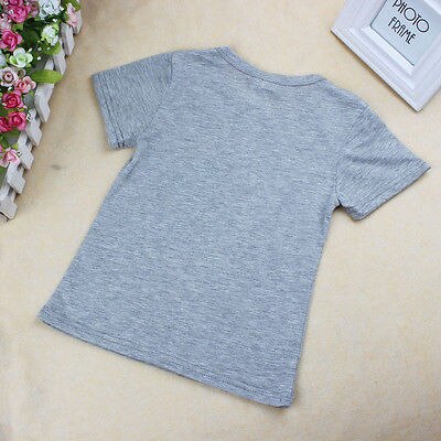 Summer Beach Baby Toddler Kids Boys Casual 3D Camera Tops Gray T-Shirts Pants Outfits