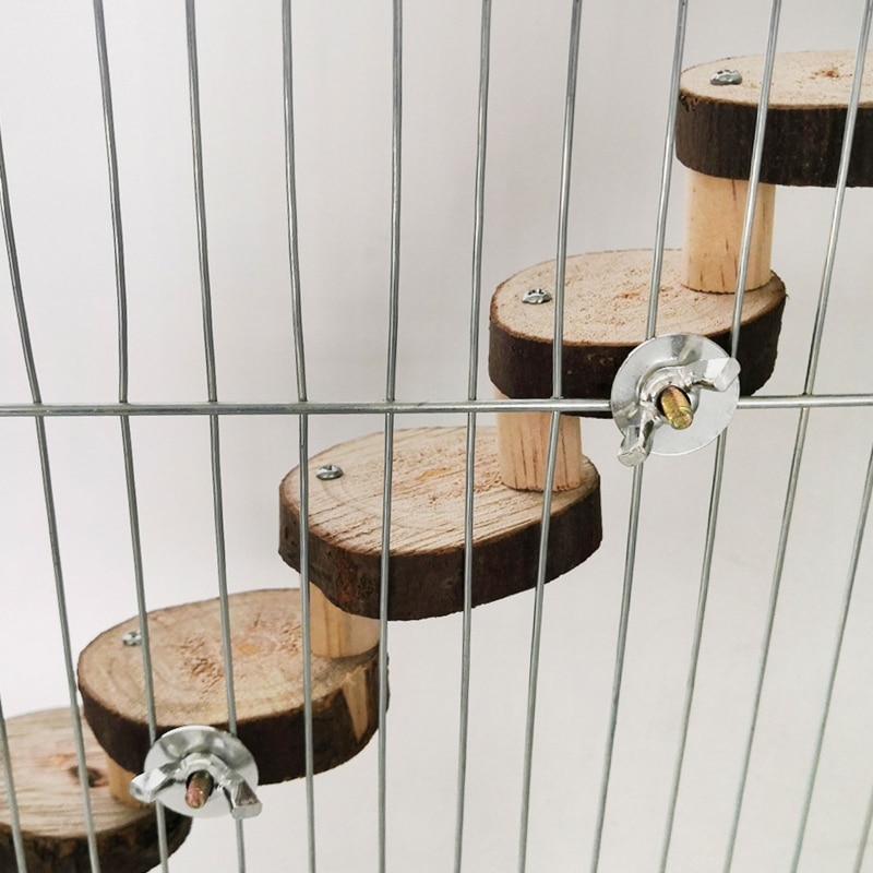 Tre papegøye hamster klatrestige trapper fugler mosjon abbor stativ plattform tenner pleie molar leker bur for dvergpapegøyer rotte