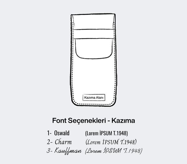 Gecoat Leer Penhouder-Cybele