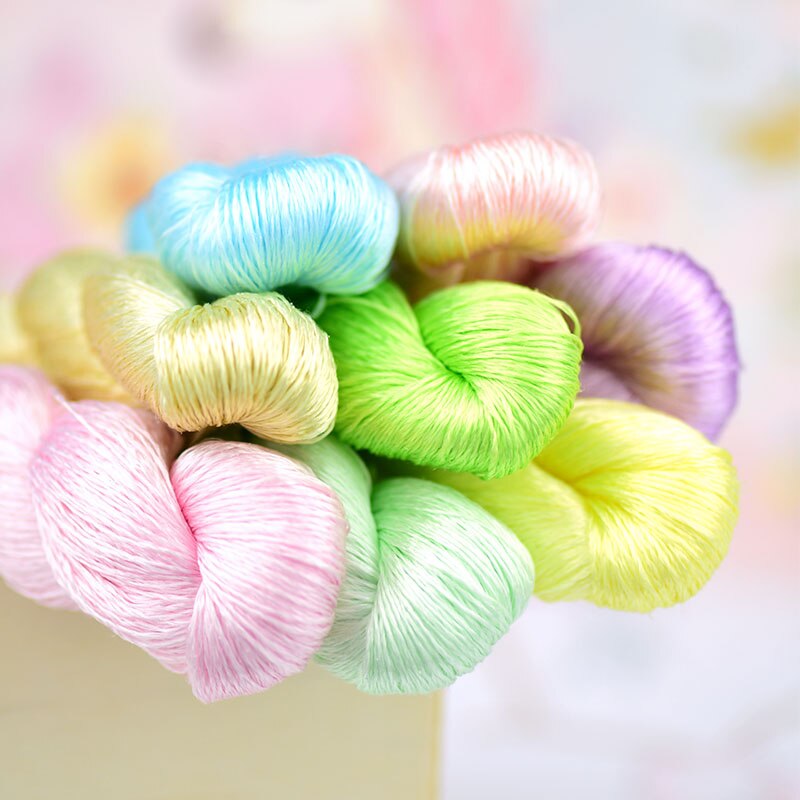 silk embroidery thread / 100% silk thread /hand embroidery embroider cross stitch/Makaron colors/8 pure colors