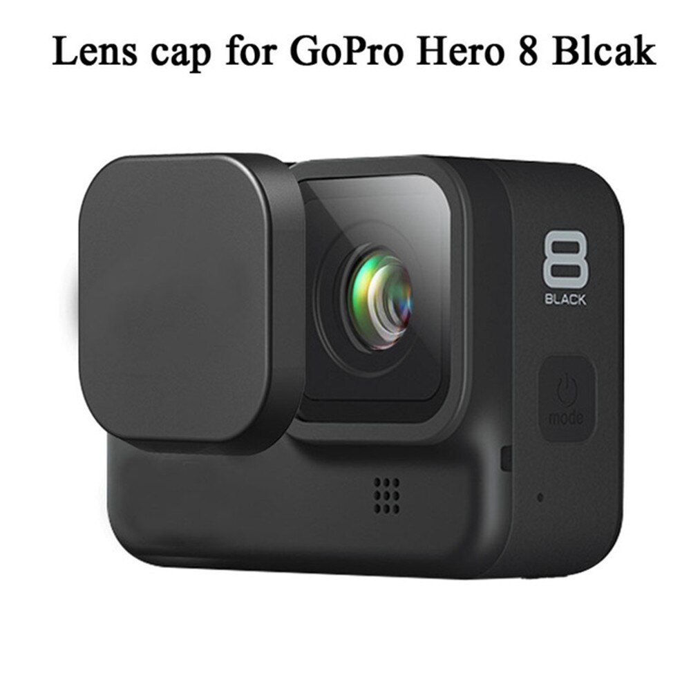 Protective Silicone Case for GoPro Hero 8 Black Tempered Glass Screen Protector Film Lens Cap Cover for Go Pro 8 Accessory