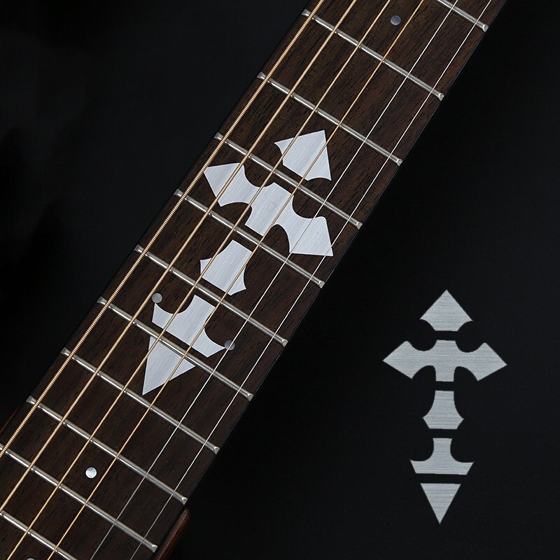 28 Stijlen Cross Inlay Decals Fretboard Sticker Voor Elektrisch Akoestische Gitaar Bas Ultra Dunne Sticker Ukulele Guitarra Accessoires: R