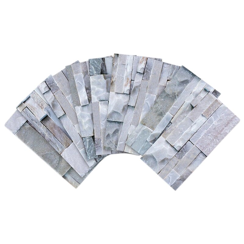 Kitchen Bathroom Peel and Stick 3D Self Adhesive Mosaic Stair Wall Tile Sticker -9PCS