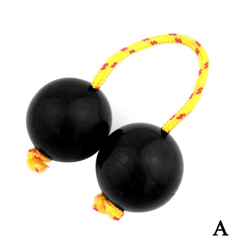 Shaker africano sonaglio doppia zucca strumento a percussione poliritmico strumento musicale a sfera strumento a sfera strumenti di sabbia: black