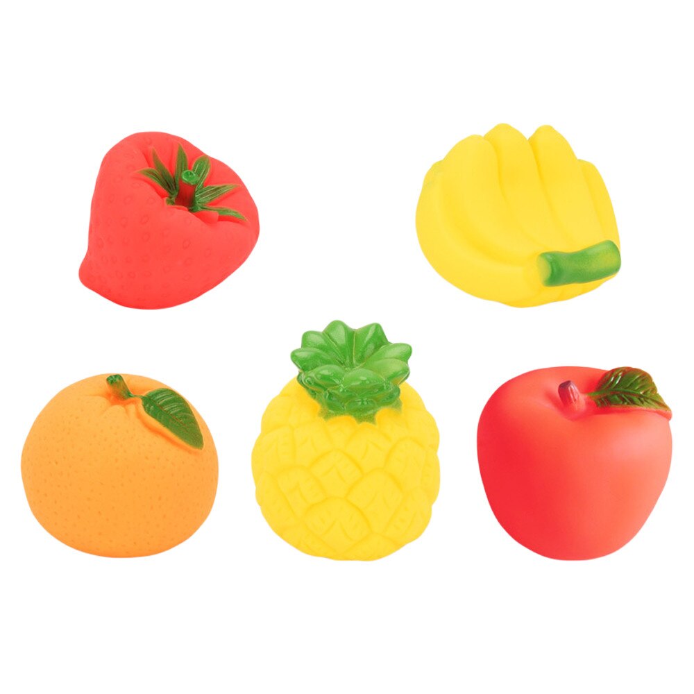 5 Pcs Baby Kids Bad Speelgoed Bad speelgoed Water voor zwemmen Badkamer Zwemmen Wassen Spelen Kleurrijke Vruchten Grappig Speelgoed A510: Default Title