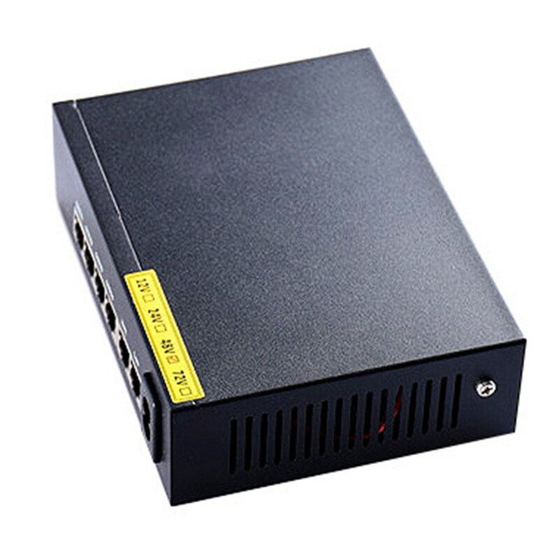 Standaard 6-Poort 100M Poe Switch Netwerk Kabel Splitter 4 + 2 Monitoring Switch