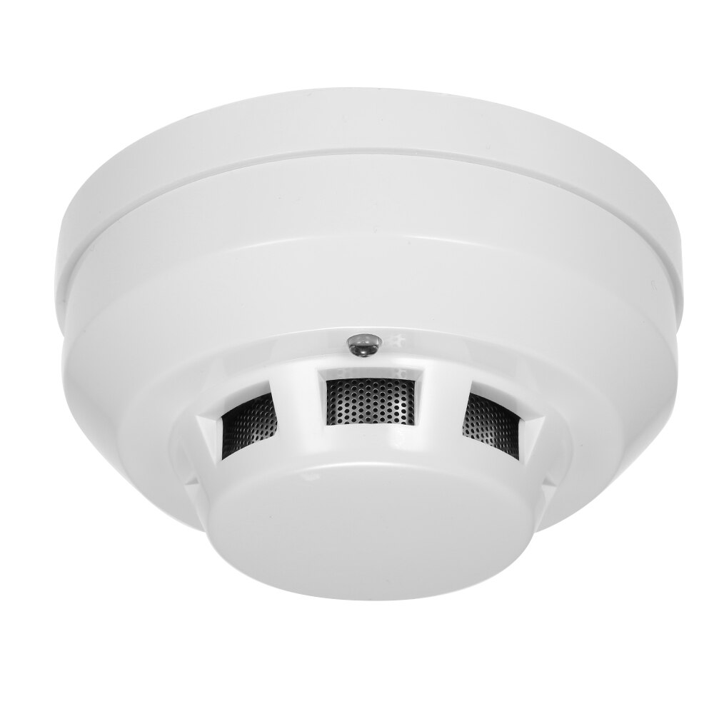 Wired Photoelectric Smoke Detector High Sensitive Smoke Alarm Sensor Fire Alert Protection Anti Burning Connect to Wired Zone