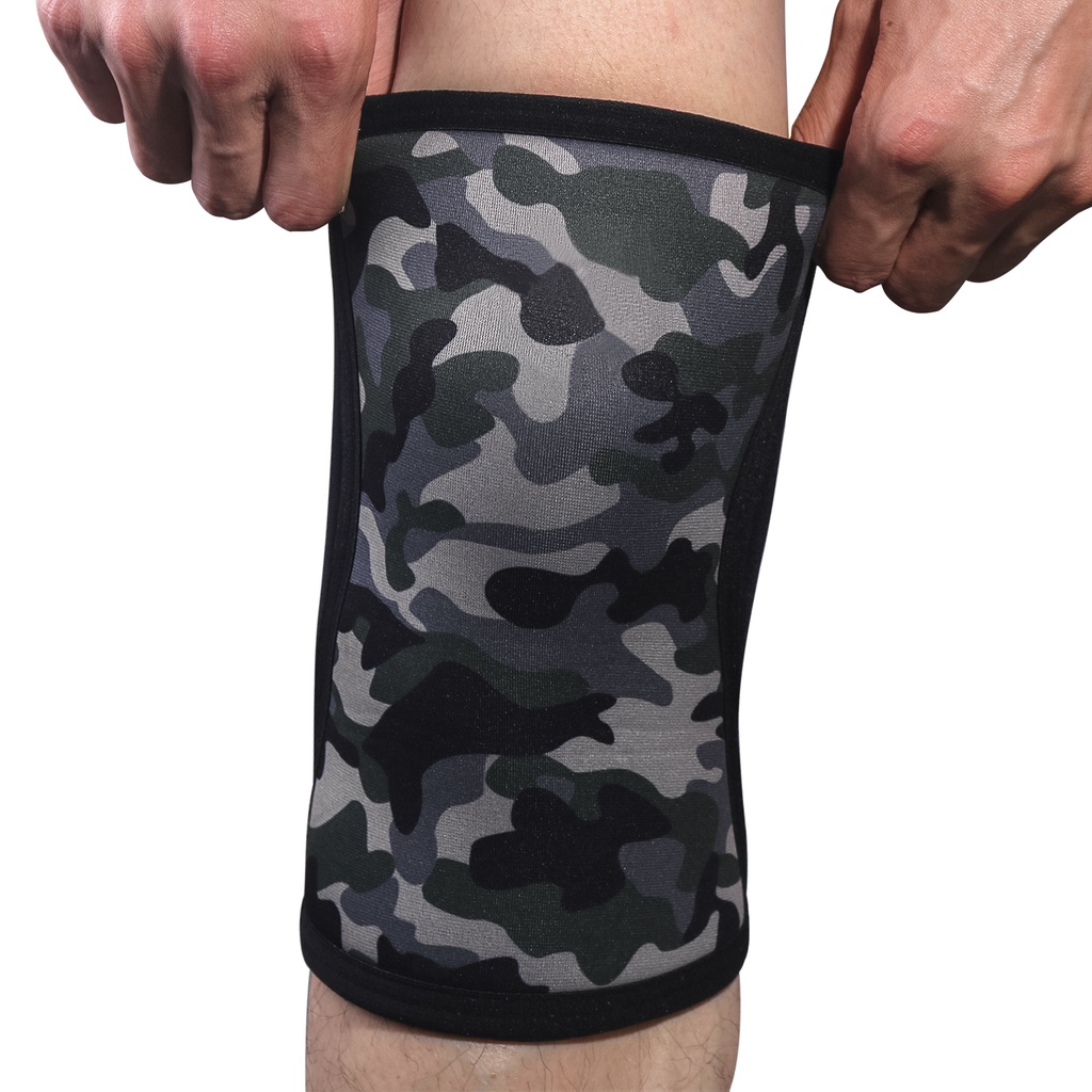 7 mm Neopren-Kniebandagen für Gewichtheben (Paar), Kompressions-Kniebandage, Unterstützung für Kniebeugen, Crossfit, Ausbildung, trainieren, Kreuzheben