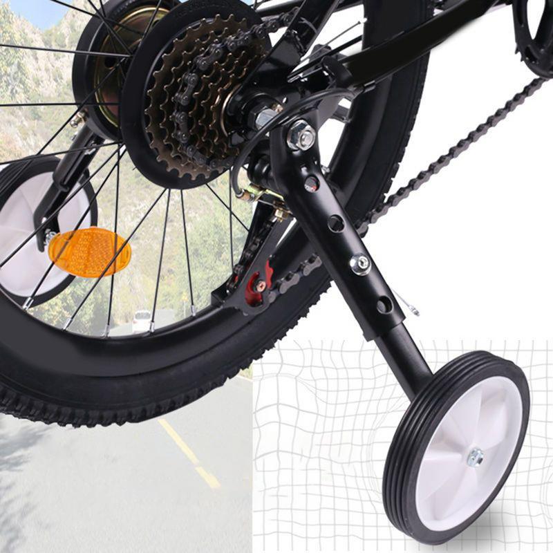 Stödhjul för cykel kraftig cykelstabilisator cykelinlärningshjälpmedel cykeltillbehör för pojkar flickor småbarn vuxna
