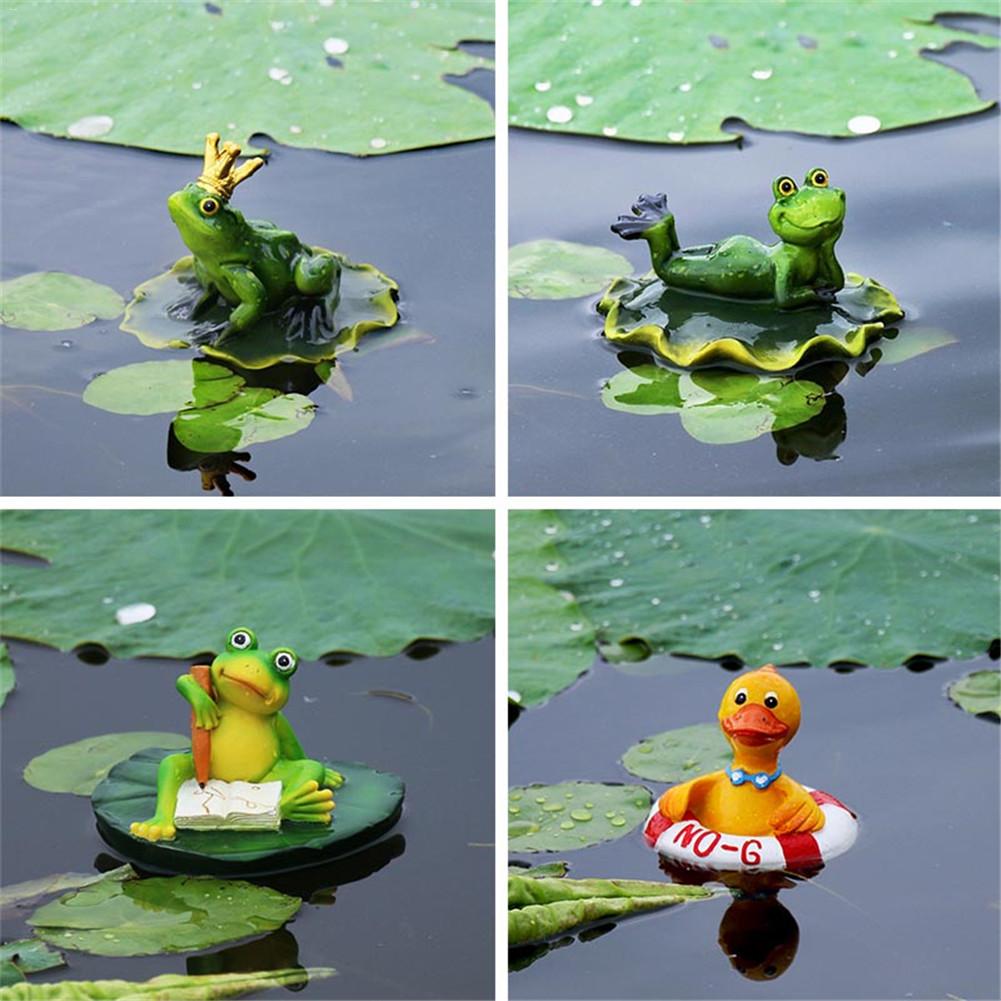 Simulation Frog Floating Animals Small Ornaments for Garden Pond Outdoor Fish Tank