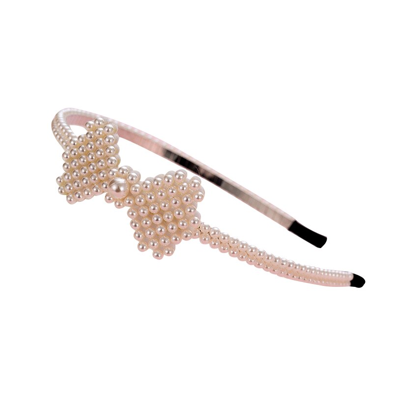 Elastic Headwear Magic Headbands Baby Cute Girls Pearl Headband Headwear Apparel Photography Prop Party: Dark grey