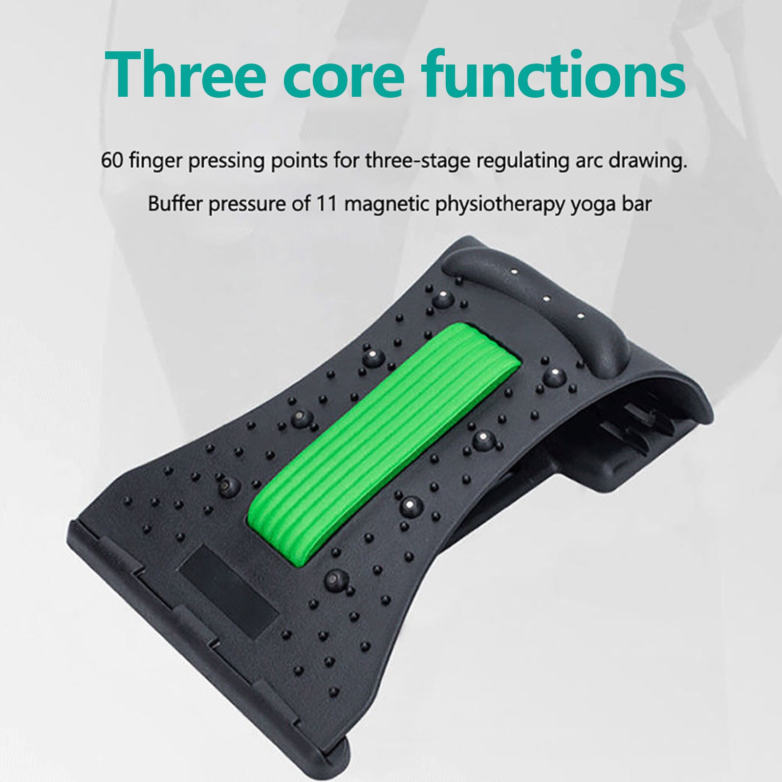 Neck Stretcher 3-Level Cervical Shoulder Magnetic Therapy Massage Relaxer Traction Device Posture Corrector for Pain Relief