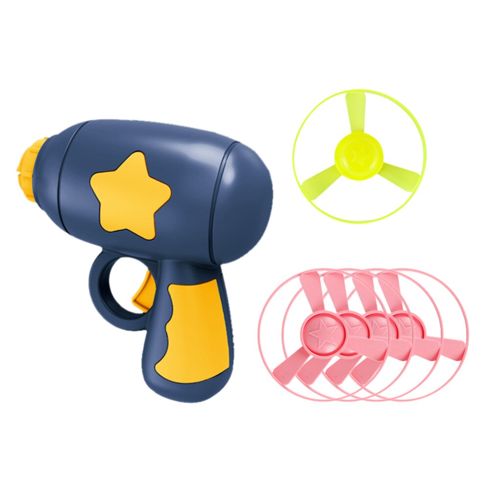 Funny Flying Saucer Cat Toys Interactive Teaser Training Toy Flying Discs Rotating Luminous Dragonfly Game Cats Interactive Toy: Navy Blue