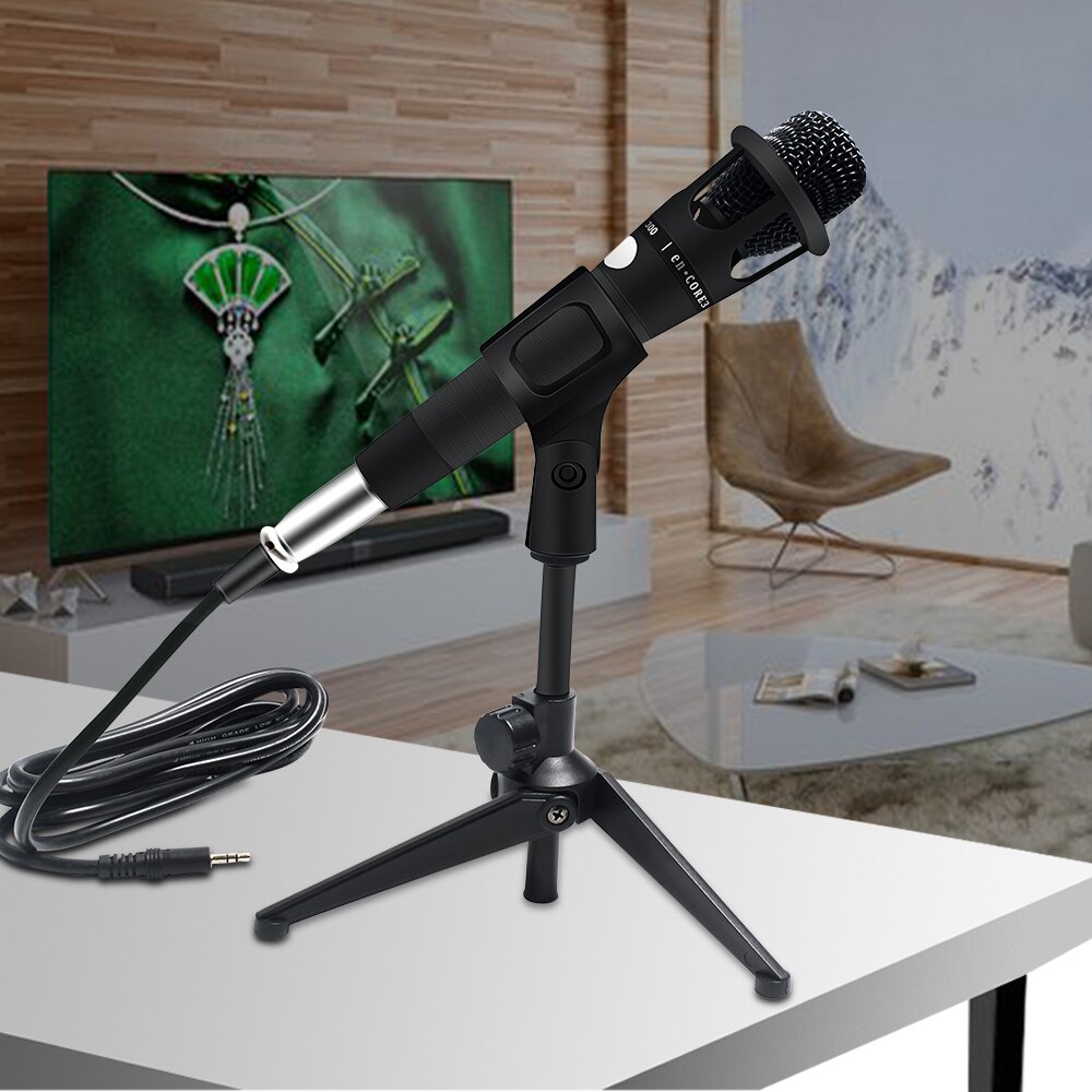 E300- draads microfoon metalen condensatormicrofoon handheld microfoon podcast studiomicrofoon 3.5mm voor opname