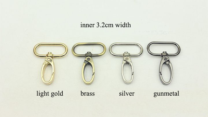 50 Stuks 16-38Mm Zak Band Hanger Haak Gesp Metalen Swivel Kreeft Sanp Sluiting Diy Singels Haken Sleutelhanger trigger Gespen Accessoire: M / Chocolade