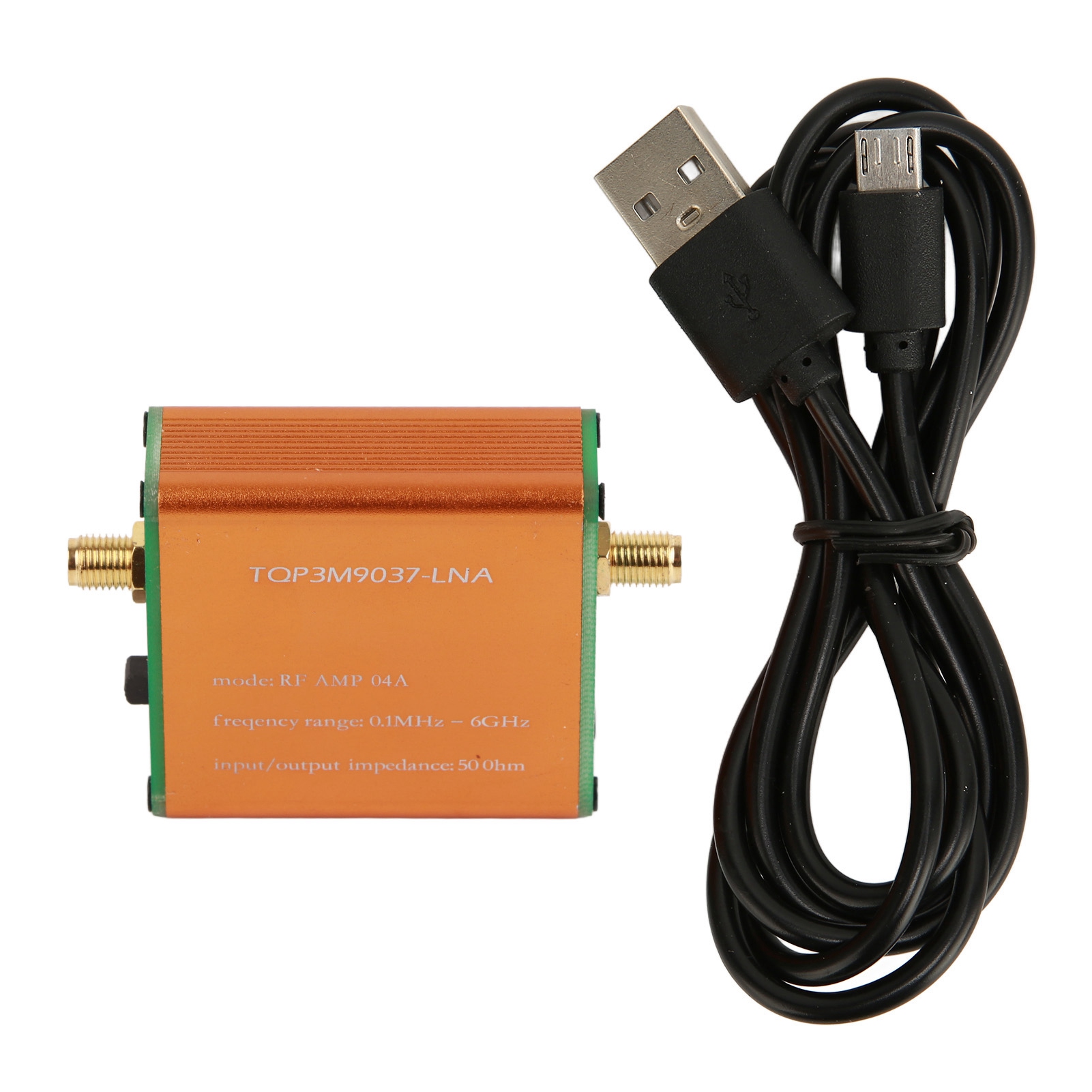 0.1MHz-6GHz pełnozakresowy wzmacniacz o niskim poziomie szumów profesjonalny 20dB wysoki wzmocnienie LNA RF moduł przedwzmacniacza mocy RF wzmacniacz mocy RF: Srebrny