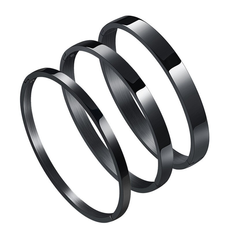 Stainless Steel Opening Bracelets Bangles Women Band Jewelry Silvery Bracelets Bangles Accessorie Woman Bracelet And Bangles