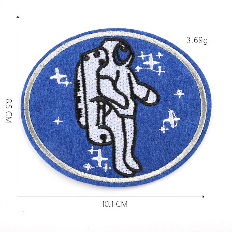 Rumskib astronaut stof klistermærker kan stryges tøj tilbehør broderi patch, tøj rygsæk gør-det-selv dekoration: 2