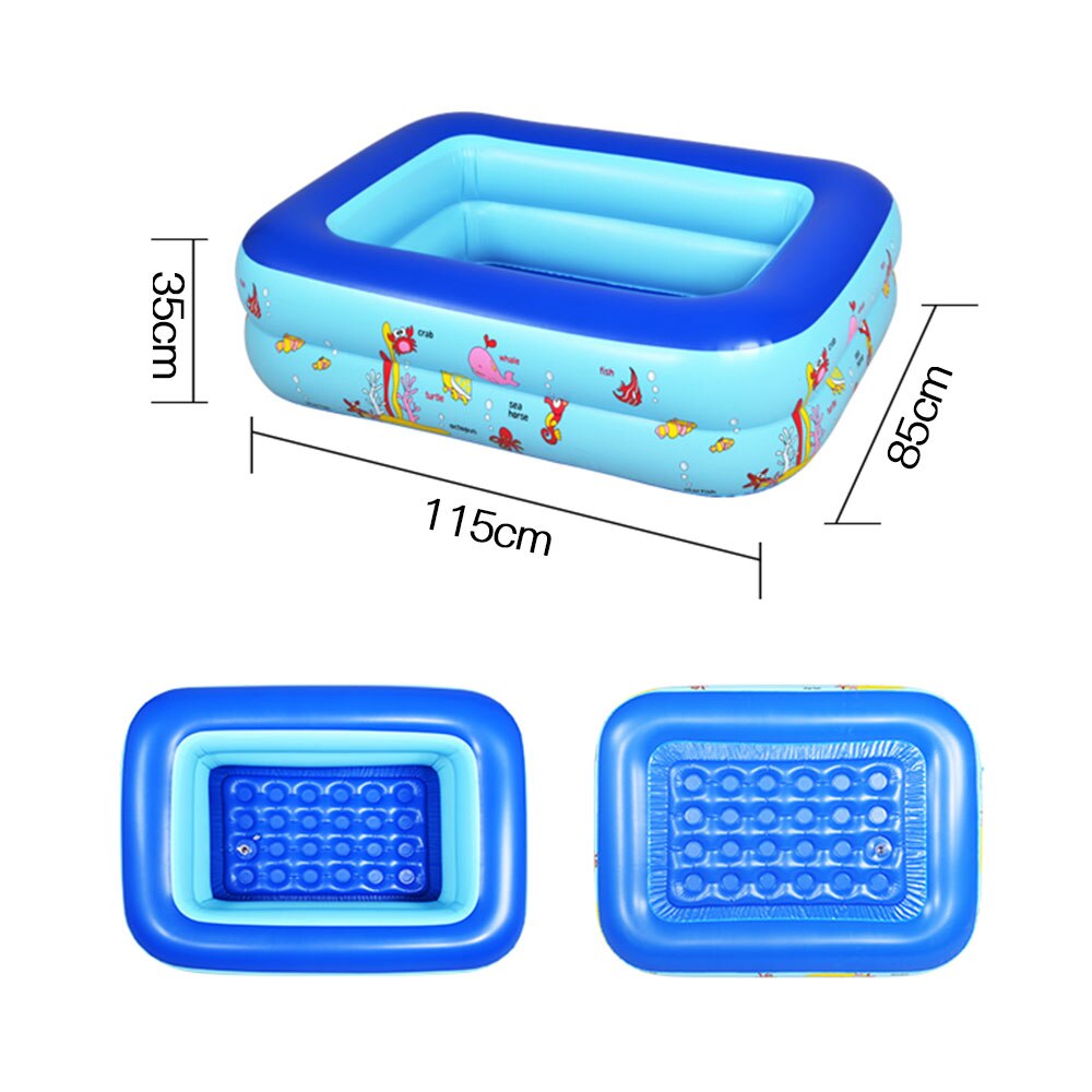 Opblaasbaar Zwembad Dikke Veilige Opblaasbaar Zwembad Zomer Water Party Supply Voor Baby Kids Adult Indoor En Outdoor Een Kleur