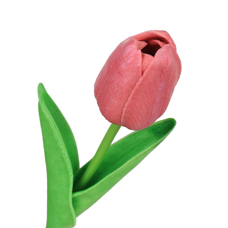 1pc kunstige blomster tulipan bamse frisk romantisk bryllup dekoration valentinsdag latex blomster: Smtyjx 046