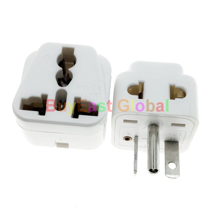 2 IN 1 - US NEMA 6-20P Electrical Plug Adapter - AC 208/220/230/240V- 10A Max Black / White