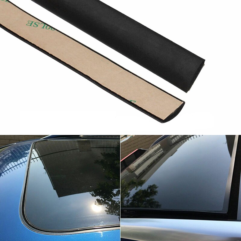 Burlete decorativo borde protector embellecedor tira de sellado de coche negro 3 metros parabrisas de ventana de