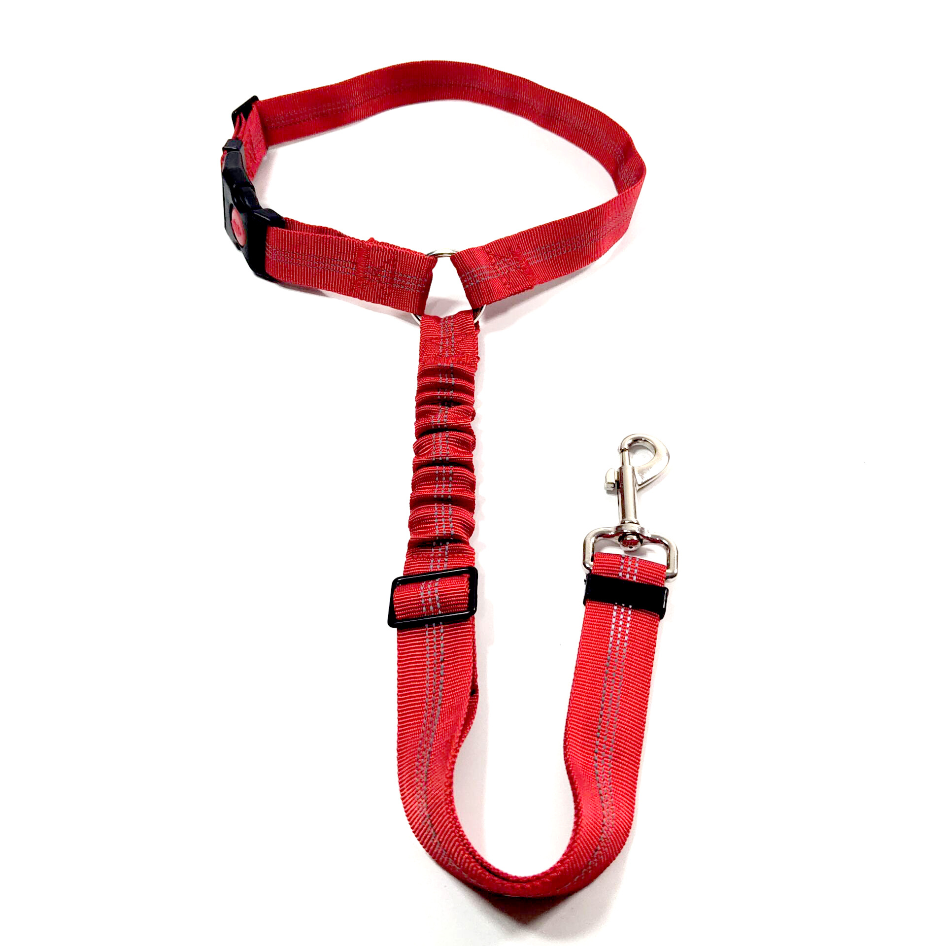 Pet Dog Seat Belt Reflecterende Nylon Intrekbare Elastische Dog Seat Belt Pitbull Puppy Voertuig Auto Veiligheidsgordel Hond Accessoires: red