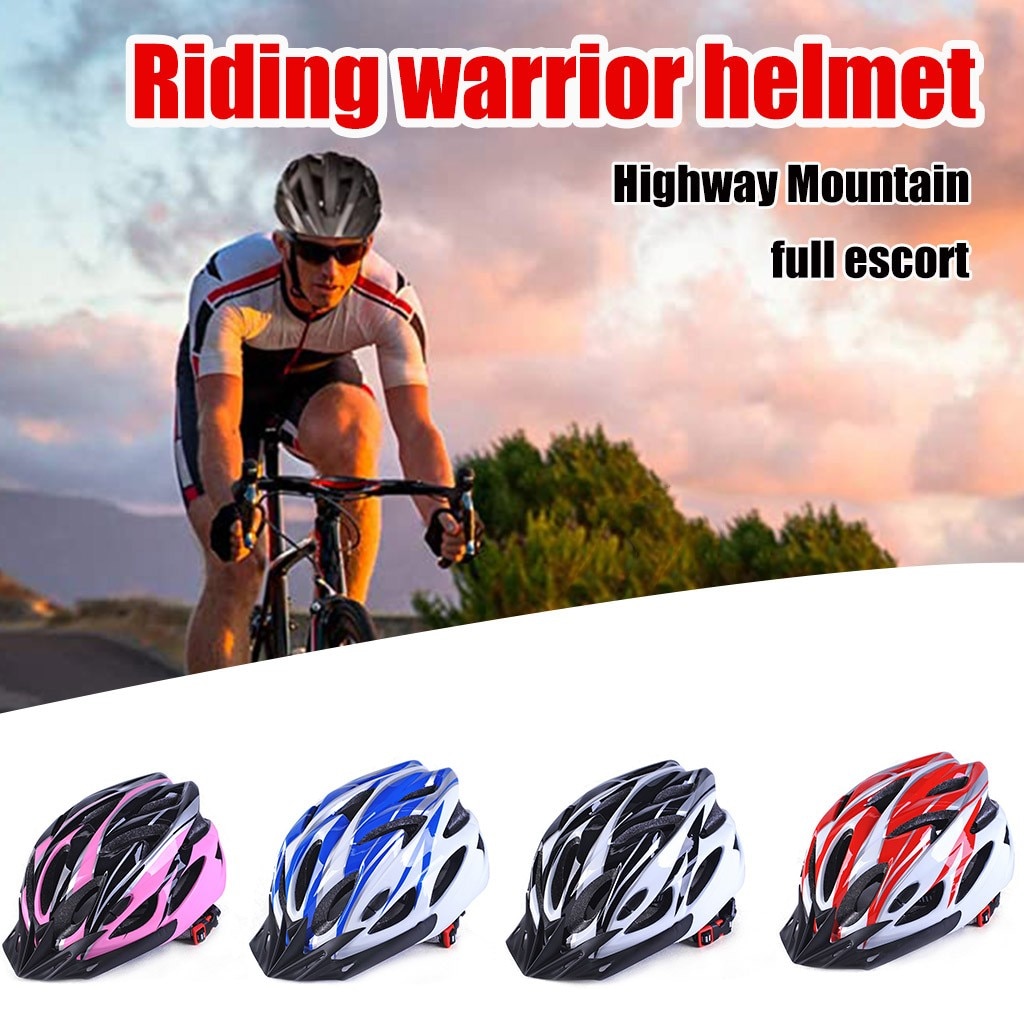 #H40 Bicycle Cycling Helmet Pc + Eps Ultralight Breathable Mtb Mountain Bike Road Bike Bicycle Safety Protection Helmet Men
