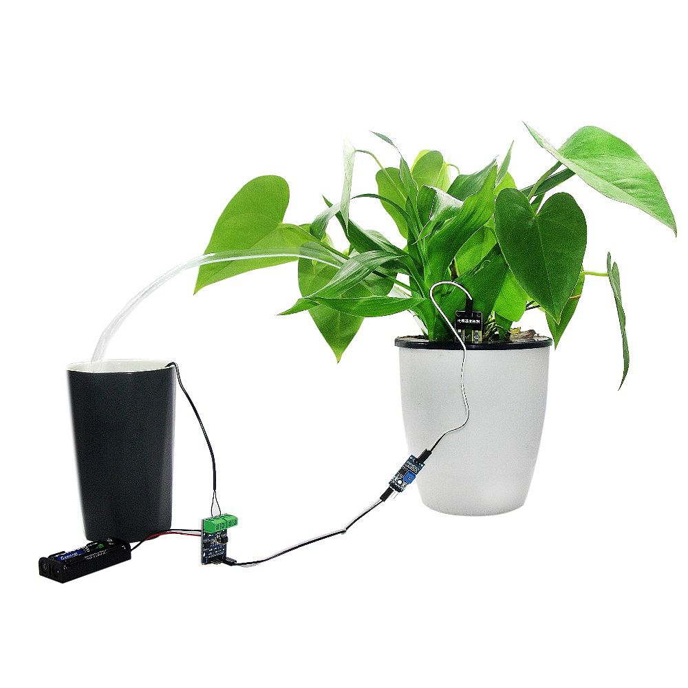 Automatic Irrigation Module DIY Set for Soil Moisture Detection Automatic Water Pumping for Potted Plants Home Planting