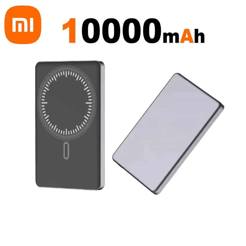 Xiaomi 50000mAh Power Bank magnético inalámbrico 22,5 W Ultra capacidad carga súper rápida Power Bank para iPhone 16 15 Pro Max: Azul