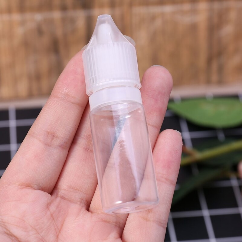 10ml-120ml pet plastic lege druppelaar vloeistof oog helder water fles lange punt dop