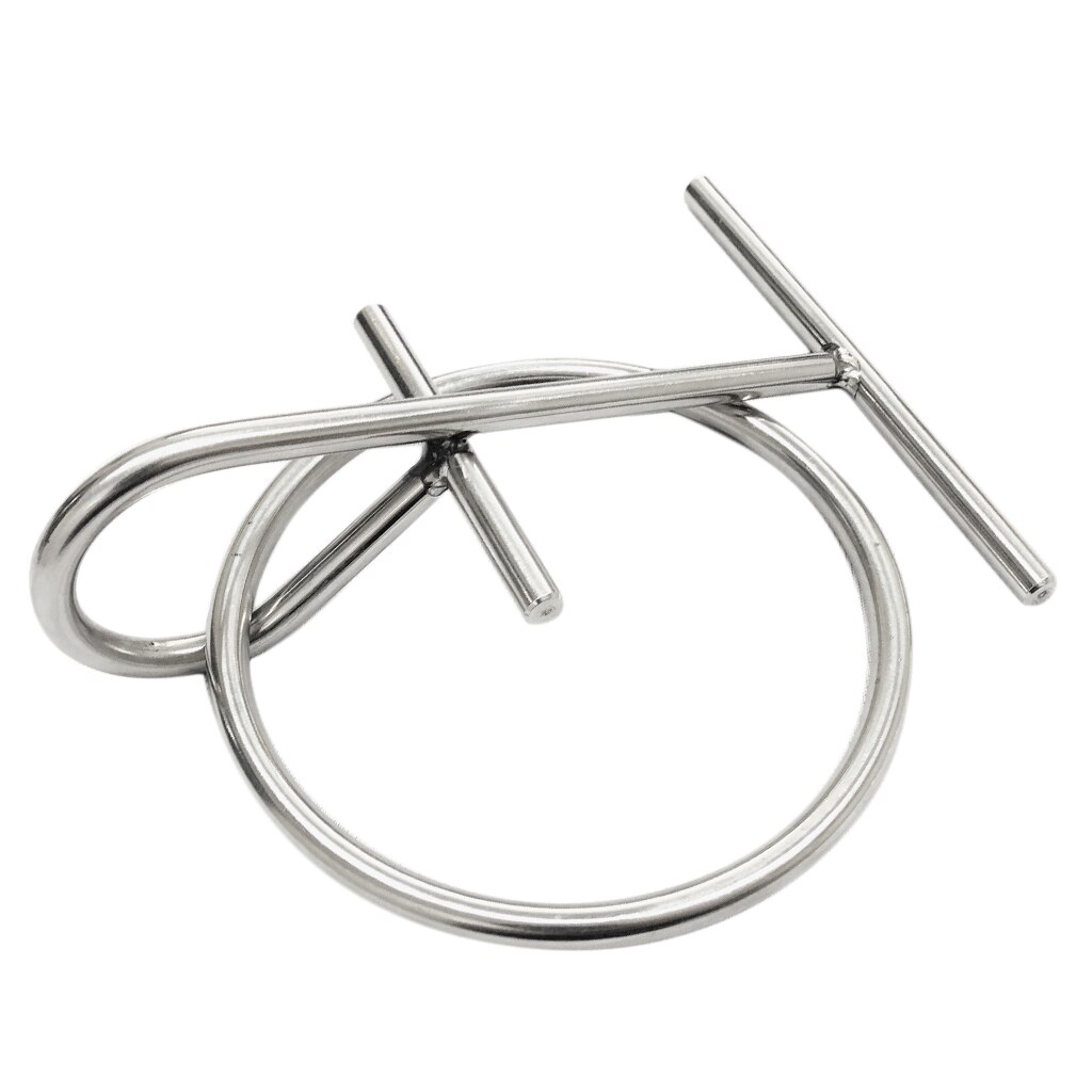 Marine 304 Stainless Steel Portable Dock Ring Spring Ring Silver