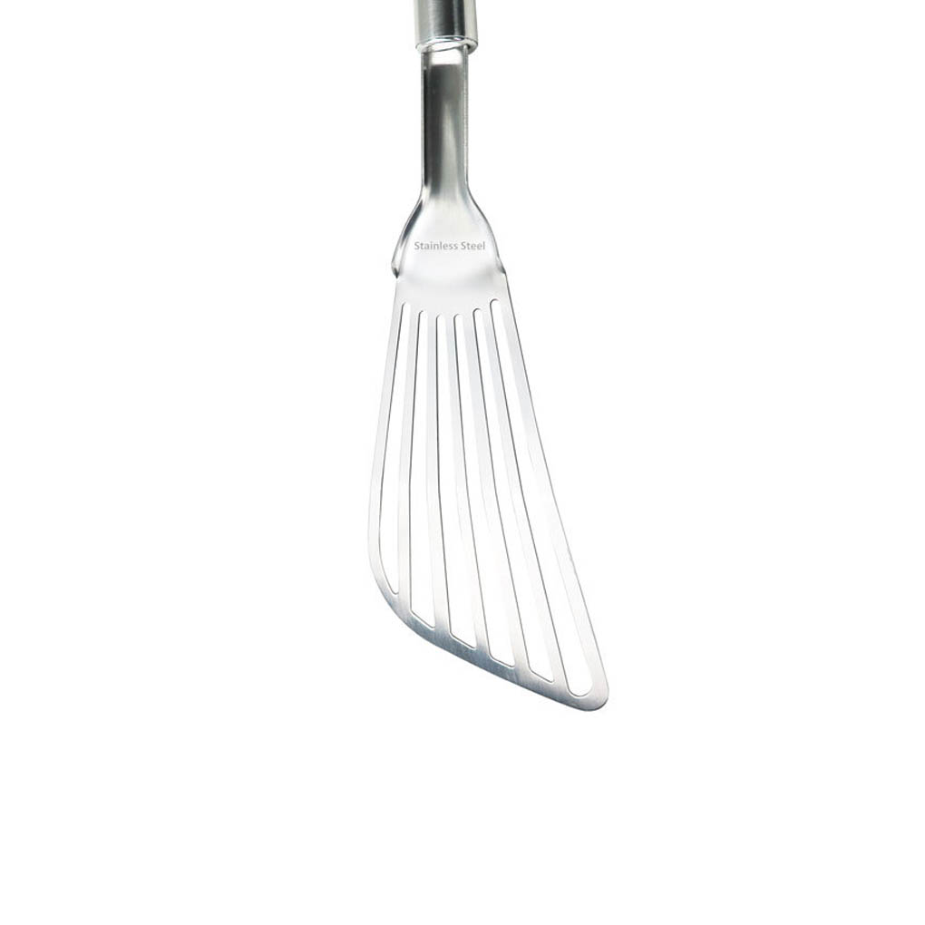 Slotted Food Turner Stainless Steel Fish Spatula Turning Flipping Frying Grilling Egg Kitchen Barbecue Spatula