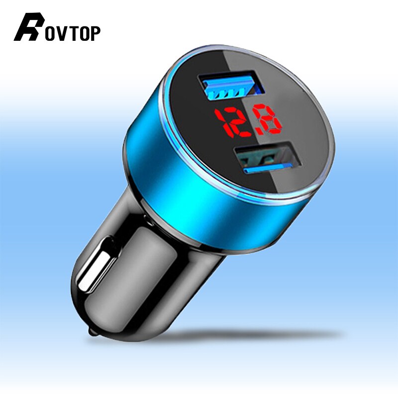 Caricabatteria Da Auto universale Dual USB 3.1A 5V Con Display A LED Auto-Caricatore Del Telefono Per Il IPhone 6 6s X 8 Più Xiaomi Samsung S8 Tablet Etc