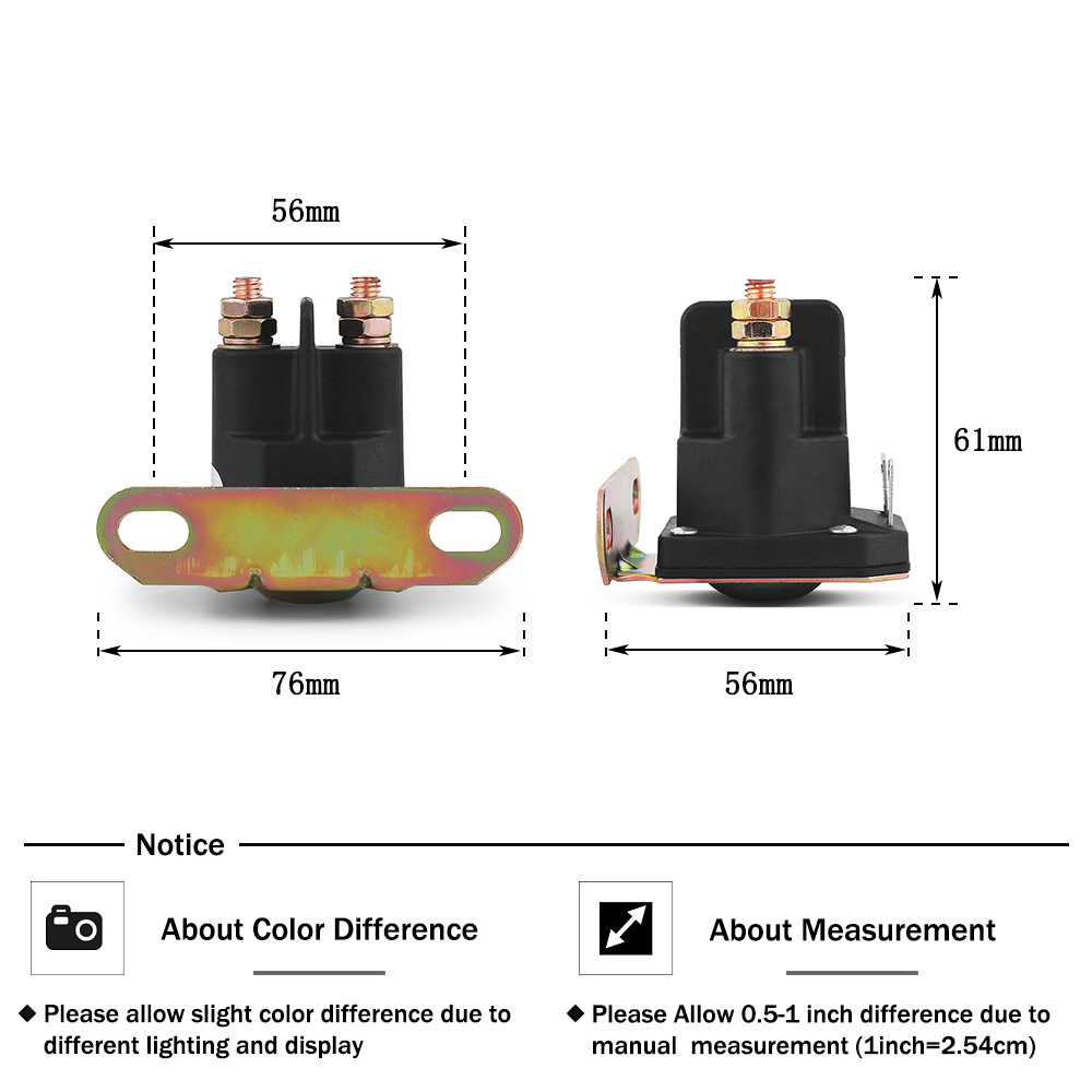 12v käynnistysreleen solenoidi 862-1211-211-16 am138068 725-04439 vaihto-osaan john deere, mtd ja cub cadet ruohonleikkuriin