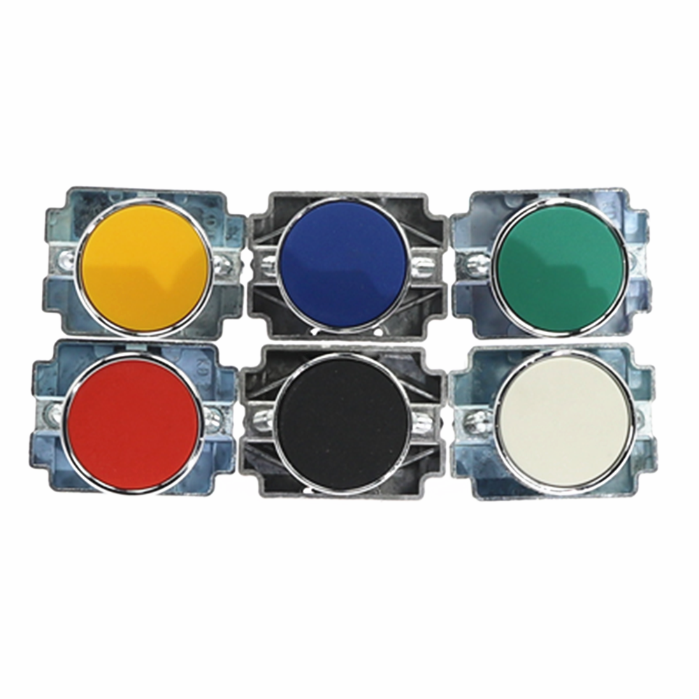 1Pcs 22mm Momentary Push Button Switch NO/NC 10A/415V XB2-BA31 XB2-BA42 Flat-headed button switch