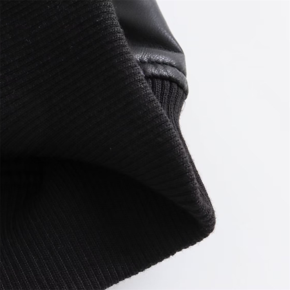 UNIZERA2023 Herfst en winter damesmode veelzijdige korte motorfiets kunstleer pilotenjas jas leren jas