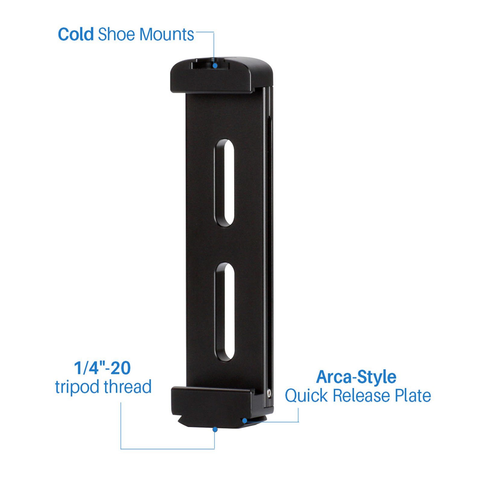 Ulanzi U-PAD Pro Metal Tablet Tripod Mount Holder Clamp Cold Shoe Mount 1/4 Inch Screw 5.16-9.96in for iPad/ iPad Mini/ iPad Pro