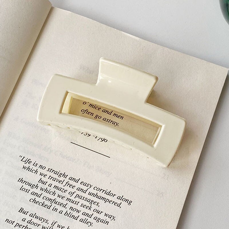 Effen Kleur Klauw Clip Grote Barrette Krab Haar Klauwen Bad Clip Paardenstaart Clip Voor Vrouwen Meisjes Haar Accessoires: 0018-A3-8cm