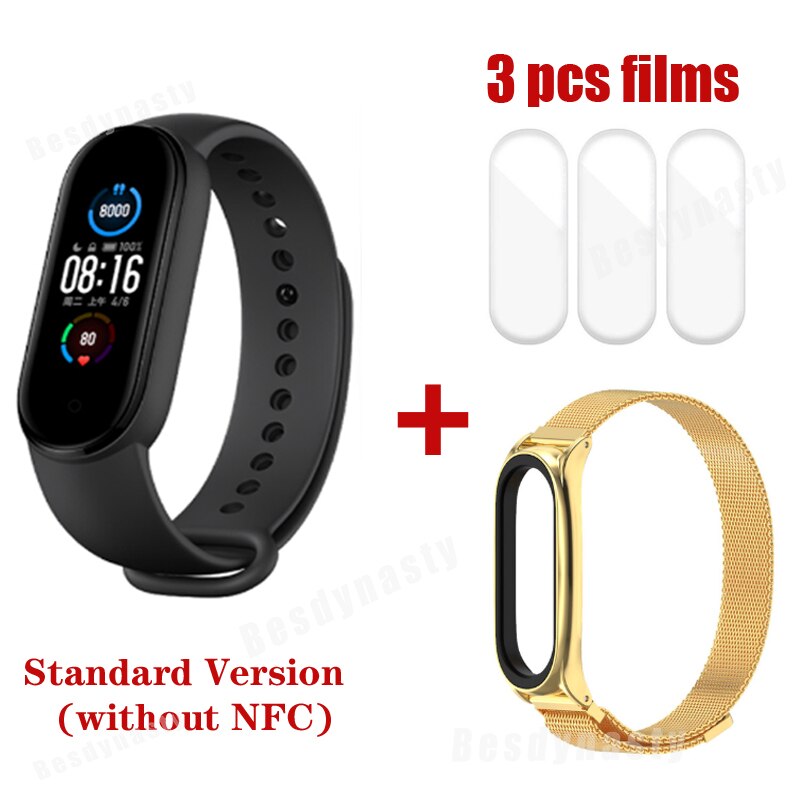 Xiaomi Mi Band 5 Fitness Bracelet Magnetic Charge 24h Heart Rate Sleep REM Nap Step Swim Sport Monitor Remind Alarm wristband 5
