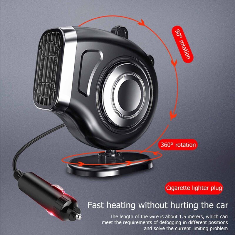 per 12V riscaldatore per auto interno inverno riscaldamento rapido ventilatore parabrezza sbrinatore parabrezza sbrinatore 2 in 1 riscaldamento automatico ventola di raffreddamento