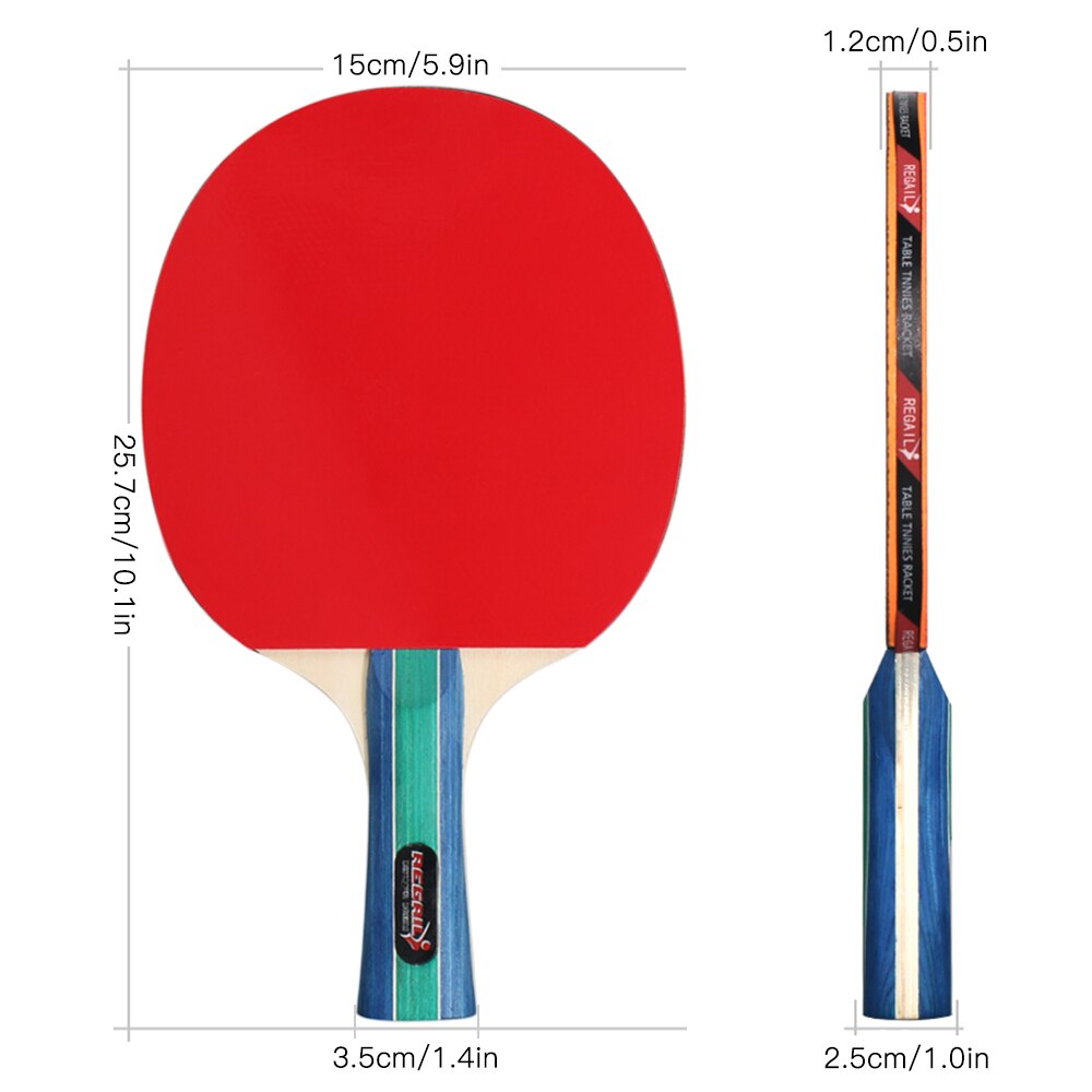 Tafeltennisbal en batset pingpongbatjes tafeltennisbatjes met 8 stuks driesterrenballen pingpongbatjes