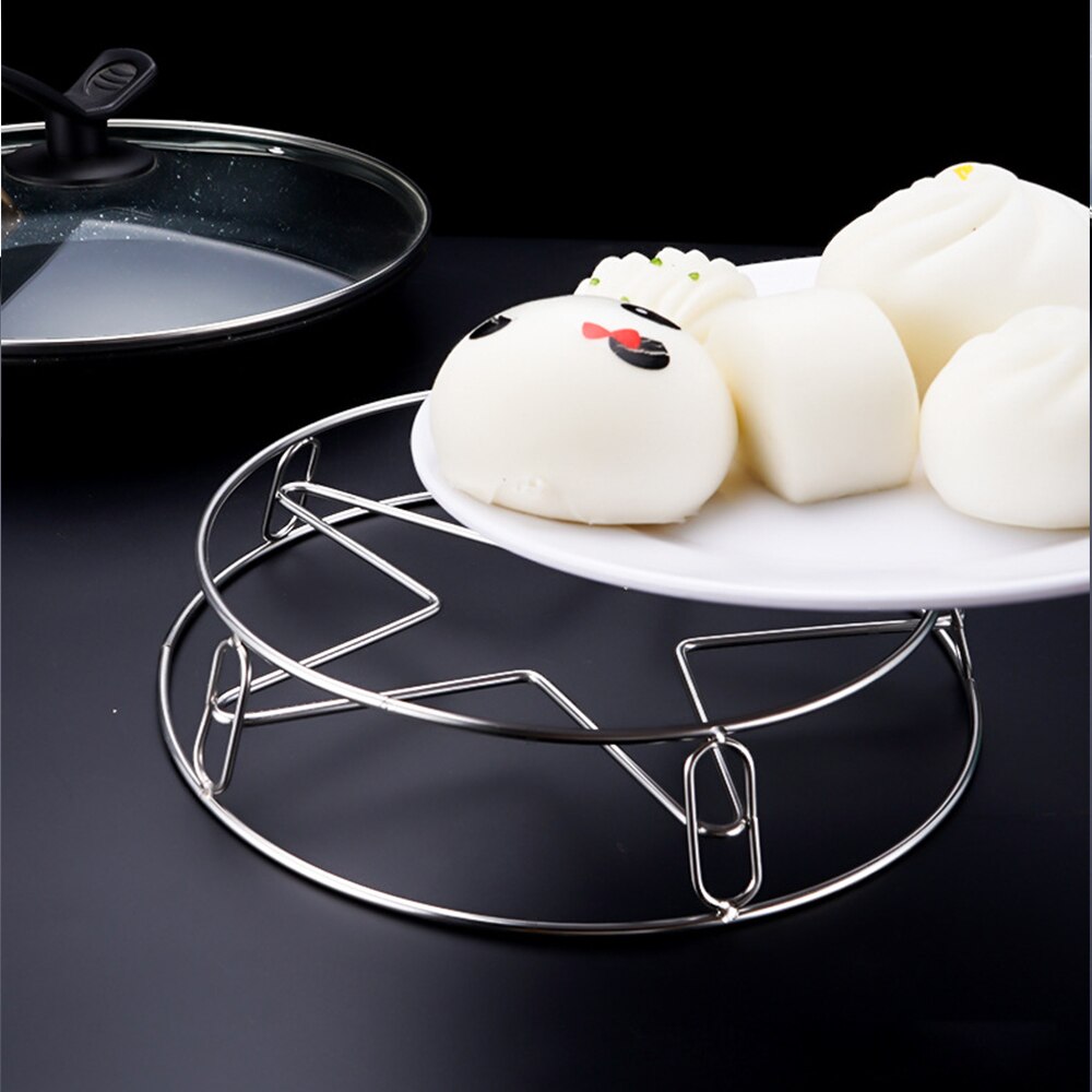 Five-pointed Star Stainless Steel Steaming Racks Kitchen Tools Heat Insulation Anti-Scalding Pot Holder Pot Pad Stand