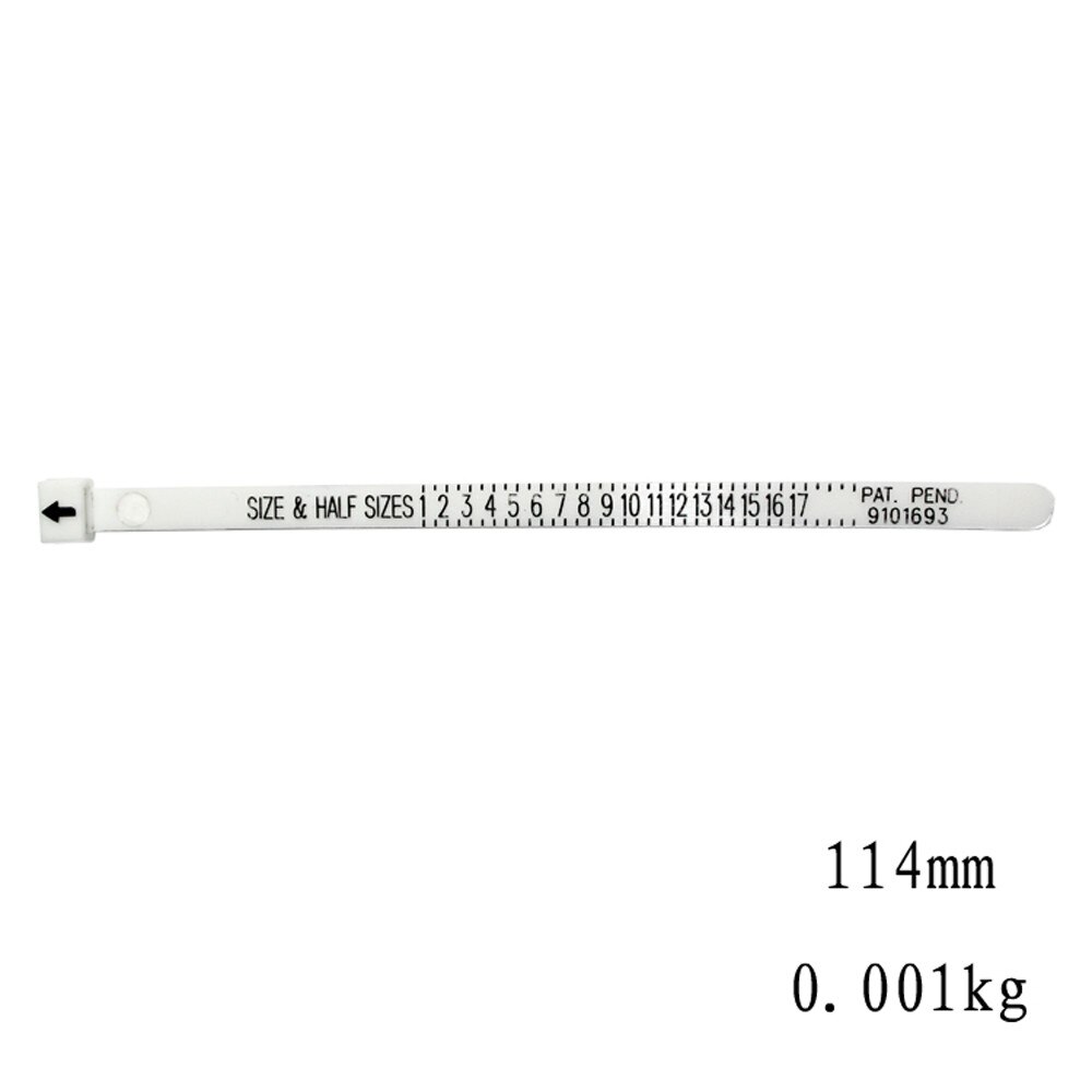 1-17 Measure Finger Gauge Usa Sizes Plastic Economical Ring Sizer Gauge Finger Stick Mandrel Measurement USA Sizes