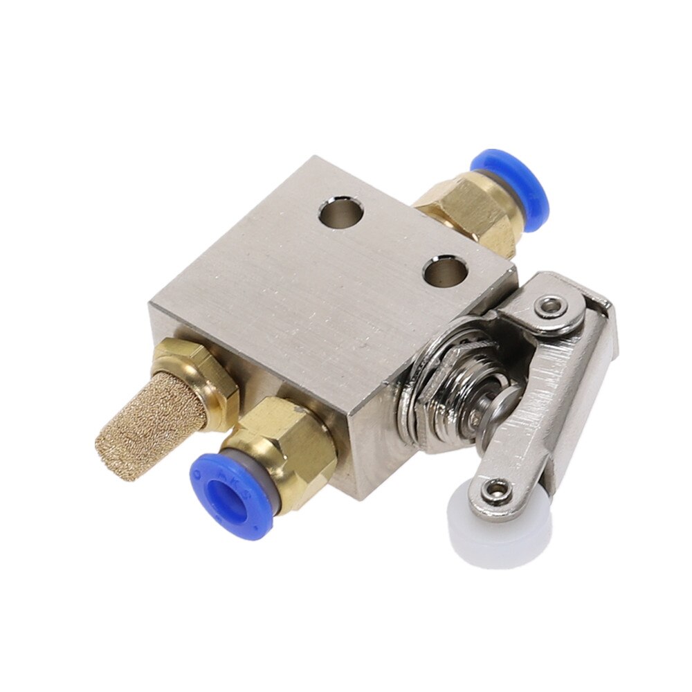 TAC2-31P Exhaust valve 2 Position 3 Way Roller Lever Mechanical Valve Pneumatic valve switch 1/8" Female Thread w Fittings