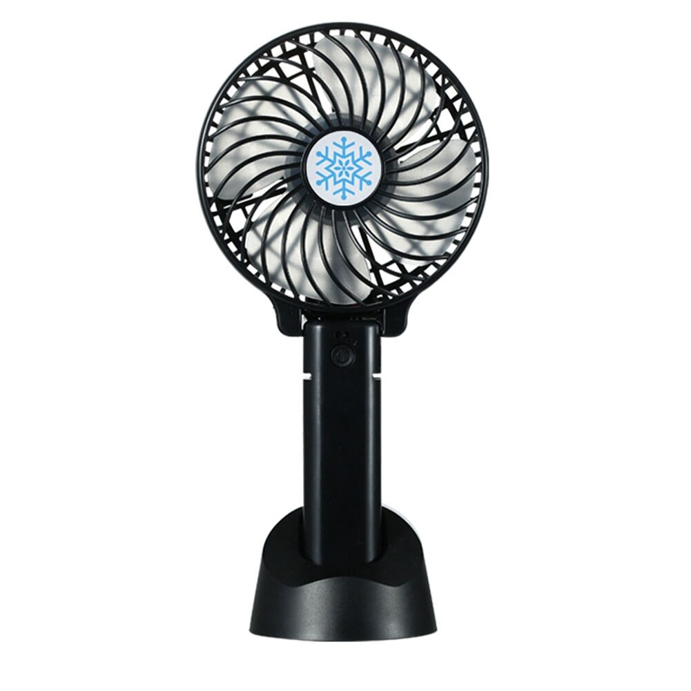 Summer Portable Mini USB Powered Fan Rechargeable Personal Fan for Desktop Office Table USB Cooling Fans: black 2