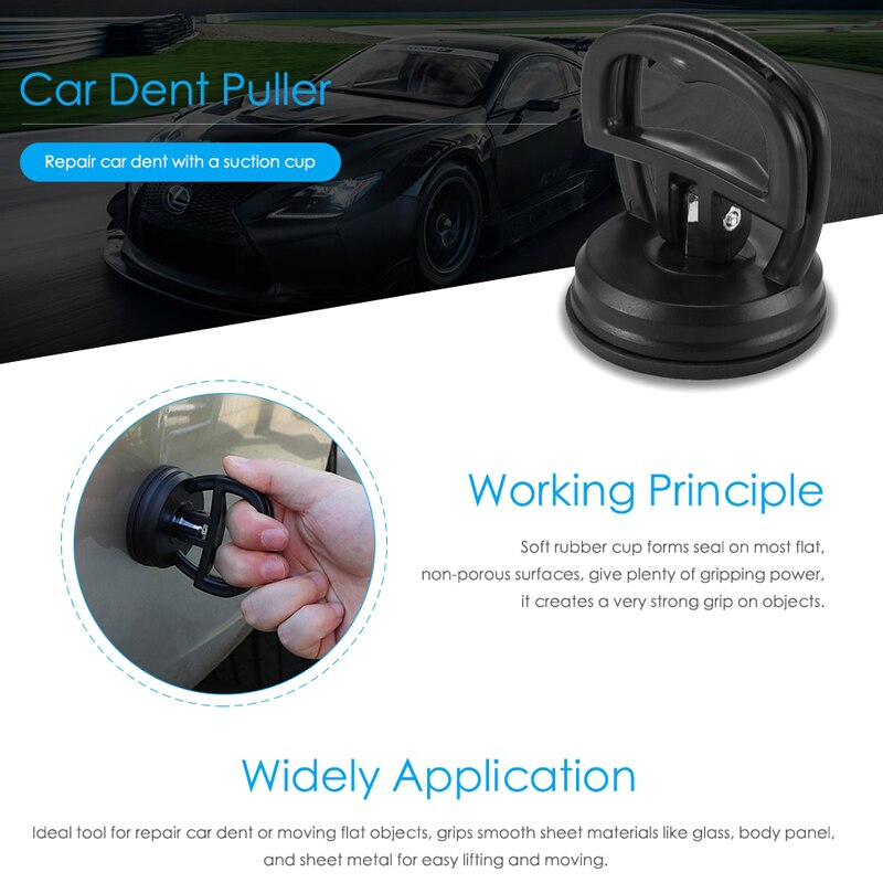 Small Suction Cup Dent Puller Handle Lifter Vehicle Dished Repair Mend Cupula EDF88